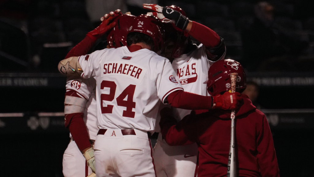 Razorbacks Rout Bears in Run-Rule Win