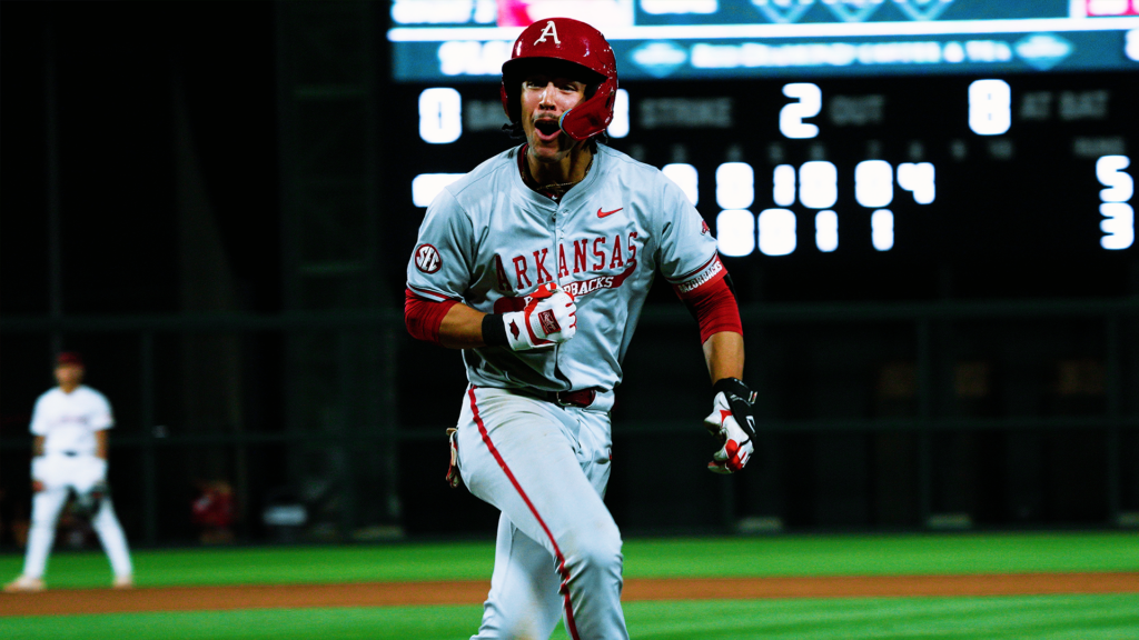 Six-Run Eighth Inning Powers #22 Arkansas past #8 Alabama in Series Opener