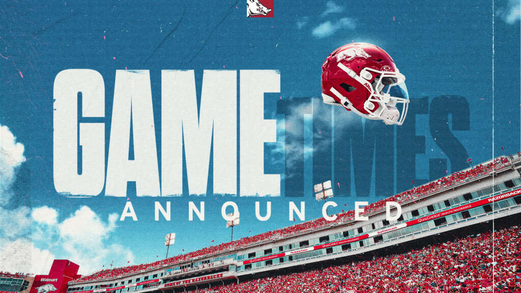 Hogs’ first three kickoff times set
