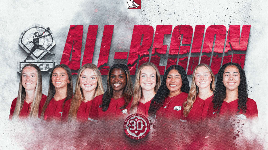 Nation-Leading Eight Razorbacks Earn NFCA All-Region Honors