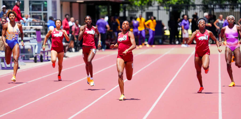 No. 9 Razorbacks win five events, set relay facility record at LSU