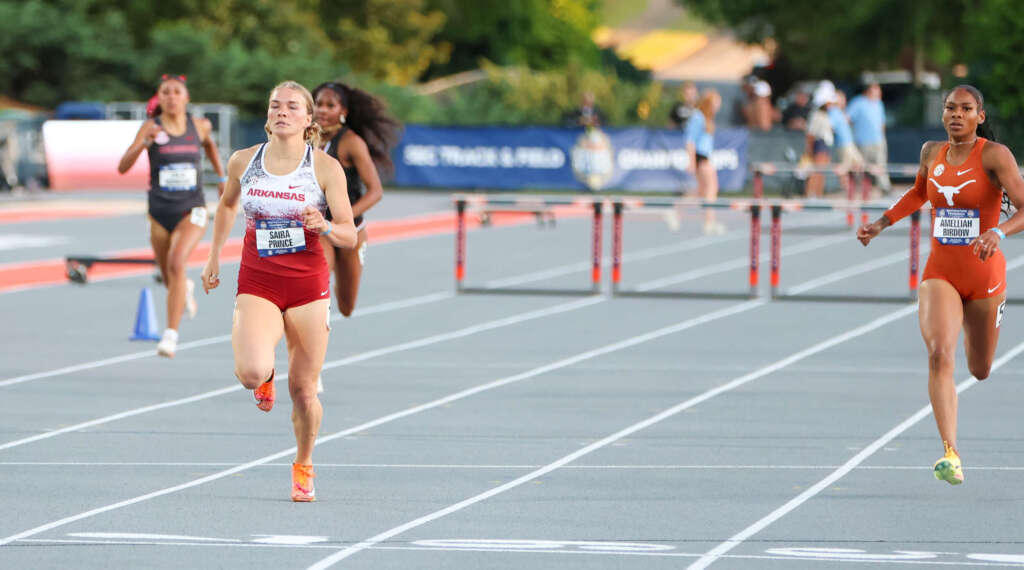 Prince breaks facility record in SEC 400m hurdles prelim