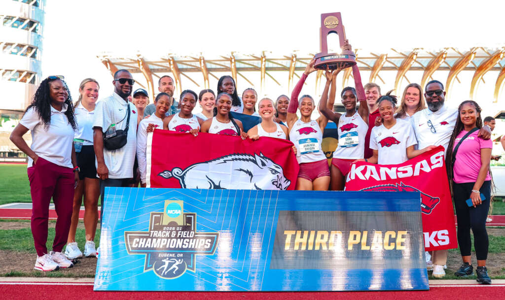Razorbacks battle for third-place finish at NCAA Championships