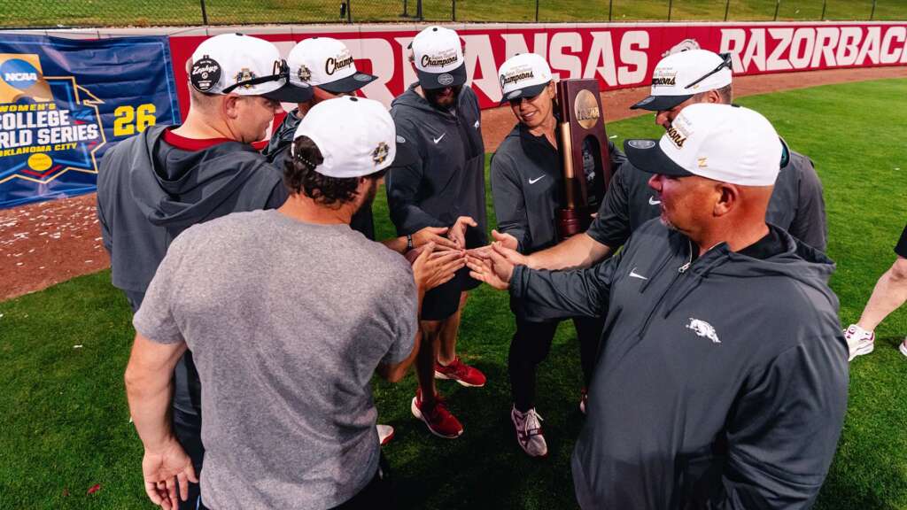Arkansas Softball Staff Recognized as ATEC/NFCA Central Region Coaching Staff of the Year