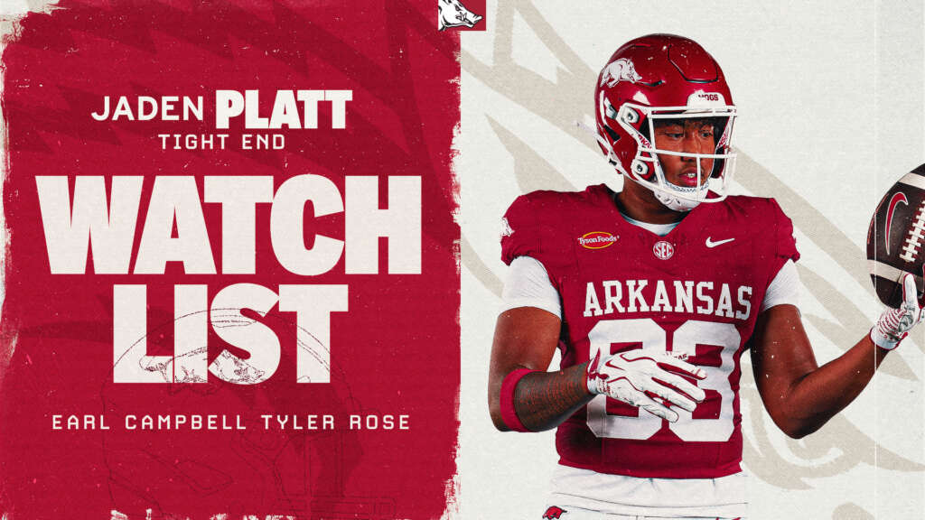 Platt Named to Earl Campbell Tyler Rose Award Watch List