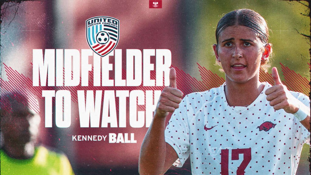 Ball Named United Soccer Coaches Midfielder to Watch