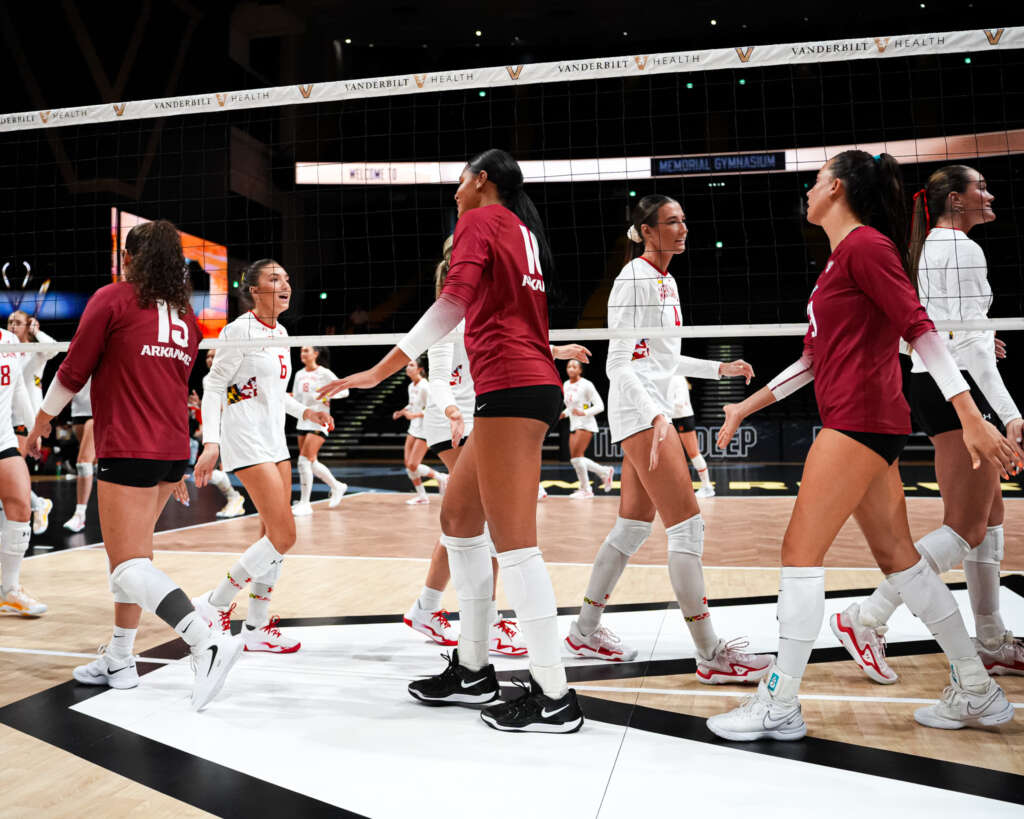 Razorbacks Taken Down by Terps in Four Sets