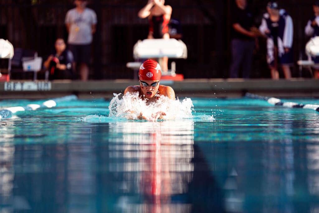 Arkansas Swim and Dive Takes Down Rice