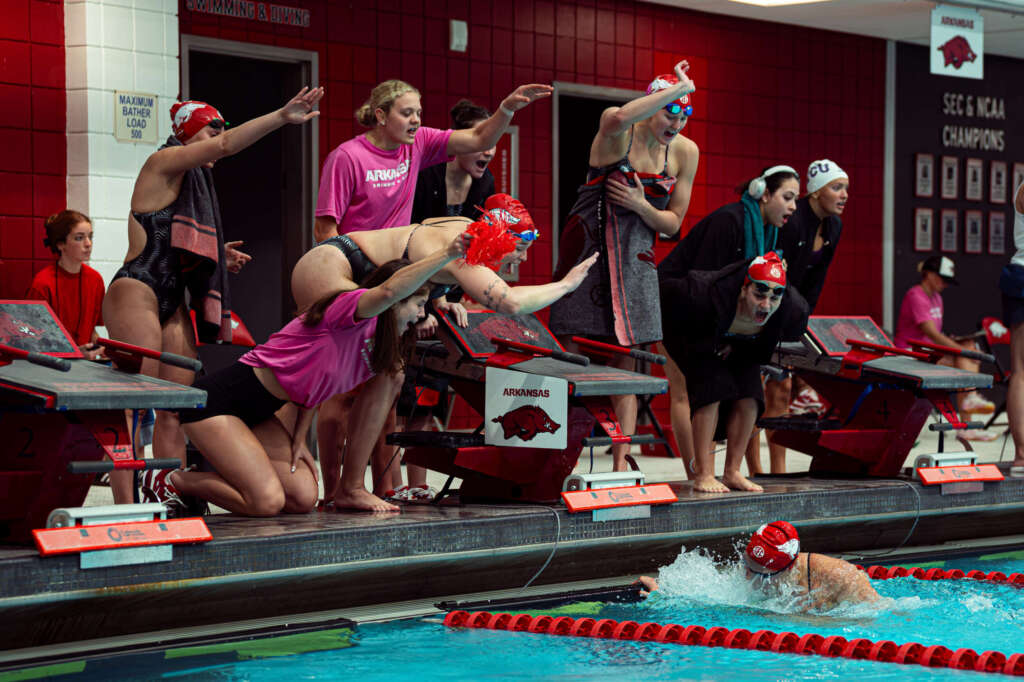 Razorback Swim and Dive Takes Down Drury and TCU