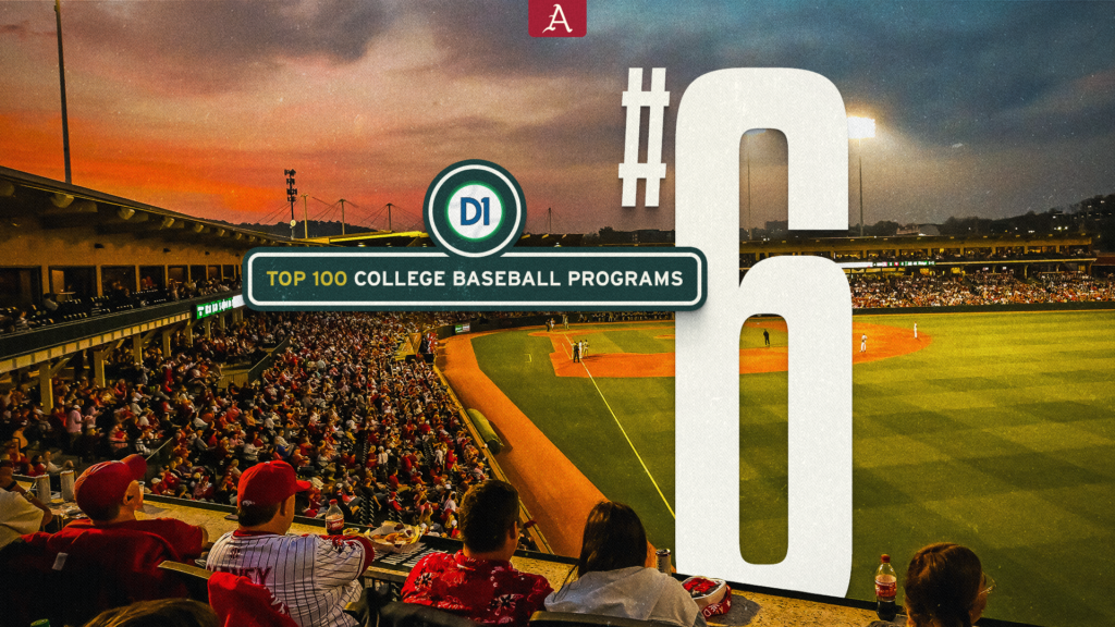 Hogs at No. 6 in D1Baseball’s Top 100 Programs Rankings
